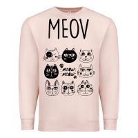 Pale Pink Meow Premium Sweatshirt - Bettercallsaul