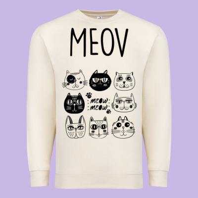 Meow Premium Sweatshirt Designed By Bettercallsaul