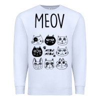 White Meow Premium Sweatshirt - Bettercallsaul