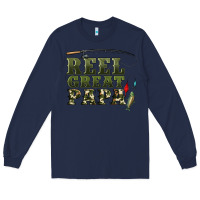 Navy reel great papa Long Sleeve Tee - Artiststas