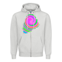 Dove Grey tie dye patch Zipper Hoodie - RanaPortraitStore