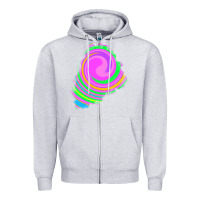 Heather Grey tie dye patch Zipper Hoodie - RanaPortraitStore