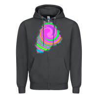 Smoke tie dye patch Zipper Hoodie - RanaPortraitStore