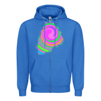True Royal tie dye patch Zipper Hoodie - RanaPortraitStore