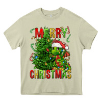 Mossy merry christmas dragon Heavy Core Tee - FaDigitalArtStudio