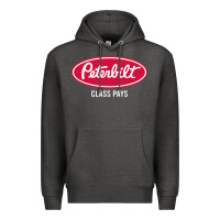 Charcoal Heather peterbilt class pays, peterbilt class pays art, peterbilt class pays w Premium Hoodie - baoMotion