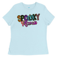 Baby Blue spooky mama Ladies Tee - SublimationCraftShop