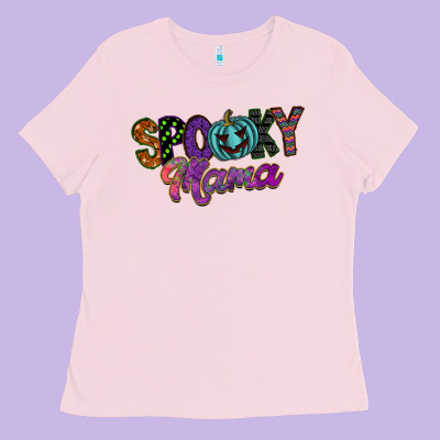 Spooky Mama Ladies Tee Designed By Sublimationcraftshop