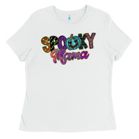 White spooky mama Ladies Tee - SublimationCraftShop
