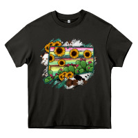 Asphalt Connecticut State Map Heavy Core Tee - RanaPortraitStore