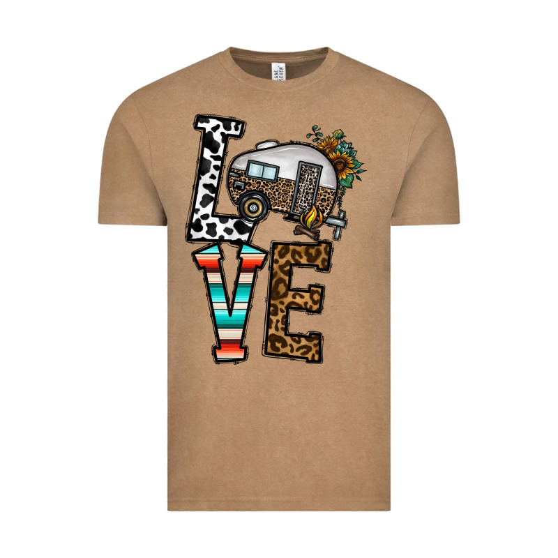 Love Caravan Vintage Tee by CowhideDigitalArt | Teevron