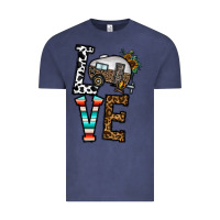 Vintage Denim love caravan Vintage Tee - CowhideDigitalArt