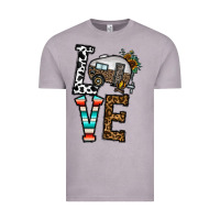 Vintage Zinc love caravan Vintage Tee - CowhideDigitalArt