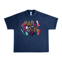 Navy Nail Tech Life Urban Heavy Tee - LillyAllenDesigns