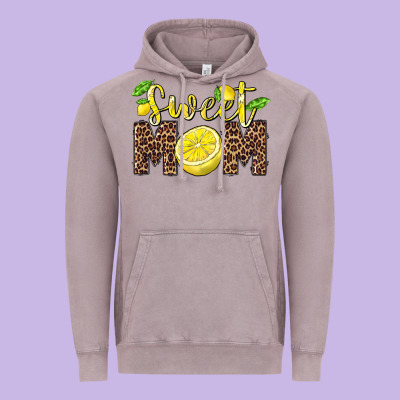 Sweet Mom Lemon Vintage Hoodie Designed By Barkaloodesign