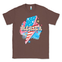 Chestnut Merica leopard lightning bolt Classic Tee - FaDigitalArtStudio
