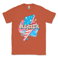 Copper Merica leopard lightning bolt Classic Tee - FaDigitalArtStudio