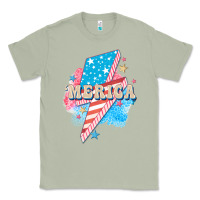 Matcha Merica leopard lightning bolt Classic Tee - FaDigitalArtStudio