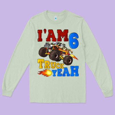I'am Six Truck Yeah Long Sleeve Tee Designed By Artiststas