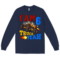 Navy i'am six truck yeah Long Sleeve Tee - Artiststas