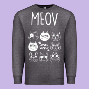 Meow Premium Sweatshirt Designed By Bettercallsaul