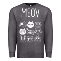Charcoal Heather Meow Premium Sweatshirt - Bettercallsaul