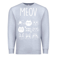 Heather Grey Meow Premium Sweatshirt - Bettercallsaul