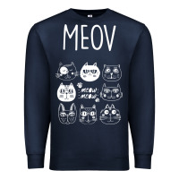 Navy Meow Premium Sweatshirt - Bettercallsaul