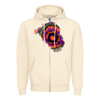 Tie Dye Patch Zipper Hoodie | Teevron