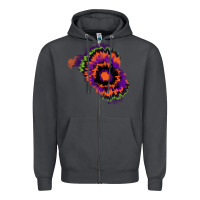 Smoke tie dye patch Zipper Hoodie - RanaPortraitStore