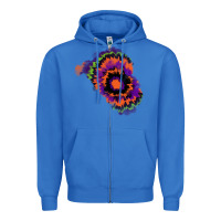 True Royal tie dye patch Zipper Hoodie - RanaPortraitStore