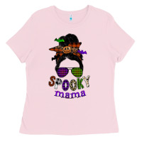 Bubblegum Pink spooky mama Ladies Tee - SublimationCraftShop