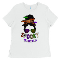White spooky mama Ladies Tee - SublimationCraftShop