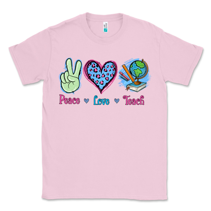 Peace Love Teach Classic Tee by Jasminsmagicworld | Teevron