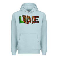 Blue Mist Christmas boots love Premium Hoodie - RanaPortraitStore