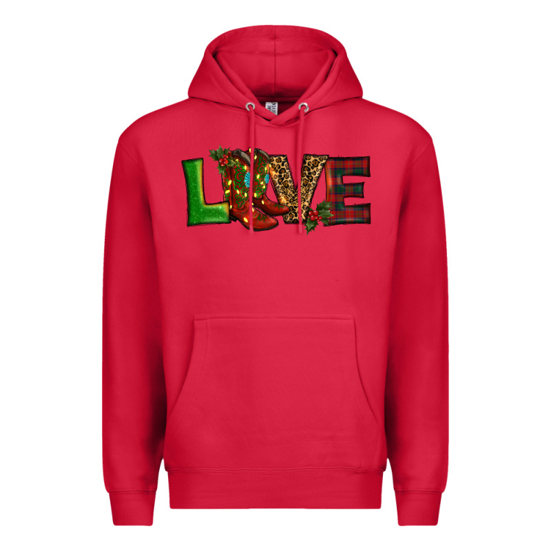 Christmas Boots Love Premium Hoodie by RanaPortraitStore | Teevron