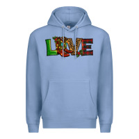 Colony Blue Christmas boots love Premium Hoodie - RanaPortraitStore