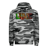 Slate Camo Christmas boots love Premium Hoodie - RanaPortraitStore