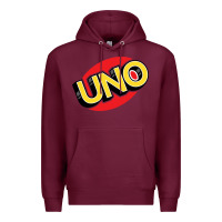 Burgundy UNO Card Game Premium Hoodie - baoMotion