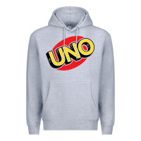 Heather Grey UNO Card Game Premium Hoodie - baoMotion