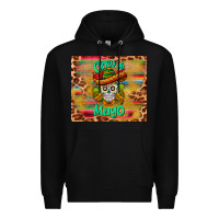Black cinco de mayo sombrero skull Premium Hoodie - BarkalooDesign