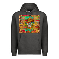 Charcoal Heather cinco de mayo sombrero skull Premium Hoodie - BarkalooDesign