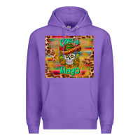Purple cinco de mayo sombrero skull Premium Hoodie - BarkalooDesign