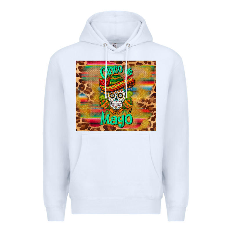 Cinco De Mayo Sombrero Skull Premium Hoodie by BarkalooDesign | Teevron