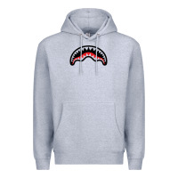 Heather Grey Hype Shark Premium Hoodie - baoMotion