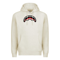 Oatmeal Heather Hype Shark Premium Hoodie - baoMotion