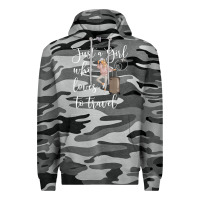 Slate Camo just a girl who loves to travel traveling women nomad t shirt Premium Hoodie - baoMotion