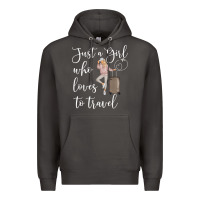 Just A Girl Who Loves To Travel Traveling Women Nomad T Shirt Premium Hoodie | Teevron