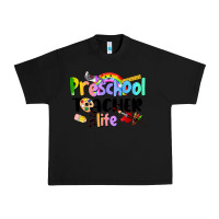 Black Preschool Teacher Life Urban Heavy Tee - LillyAllenDesigns