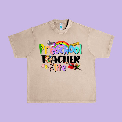 Preschool Teacher Life Urban Heavy Tee Designed By Lillyallendesigns